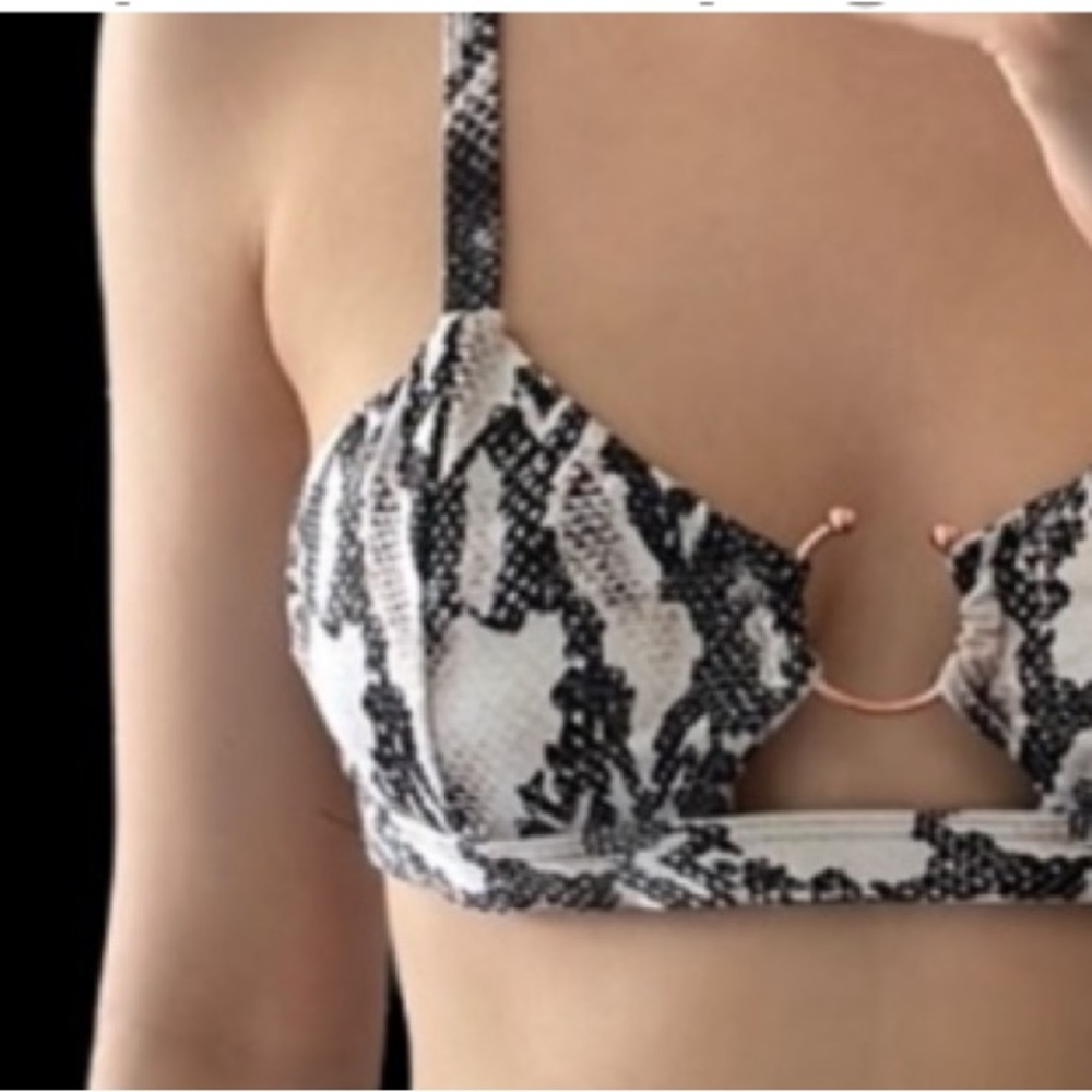 Snakeskin pattern bikini